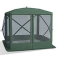 thumbnail image 1 of Outsunny Pavillon Moustiquaire Escamotable pour Camping, Installation Instantanée, Vert, 1 of 9