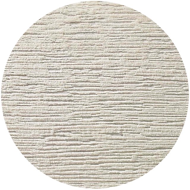 Ahgly Company Indoor Round Mid-Century Modern Champagne Beige Solid Area Rugs, 5' Round