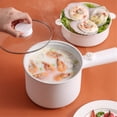 thumbnail image 4 of Electric Hot Pot With Steamer Multi Purpose Pot 1.8L Non Stick Pan Adjustable Temperature Control Pasta Electric Pot Overheat Cook Dry, 4 of 4