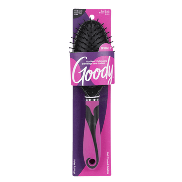 Goody Style Fix Oval Cushion Hair Brush, Pink & Black, 1 Count