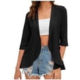 thumbnail image 1 of Birdeem Cardigan à Manches Mi-Longues Uni pour Femmes, Mode Décontractée Printemps et Été, 1 of 8