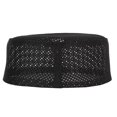 thumbnail image 3 of Polyester Mixed Cotton Cloth Muslim Prayer Hat Islam Man Embroidery Hat(Black 59cm), 3 of 8