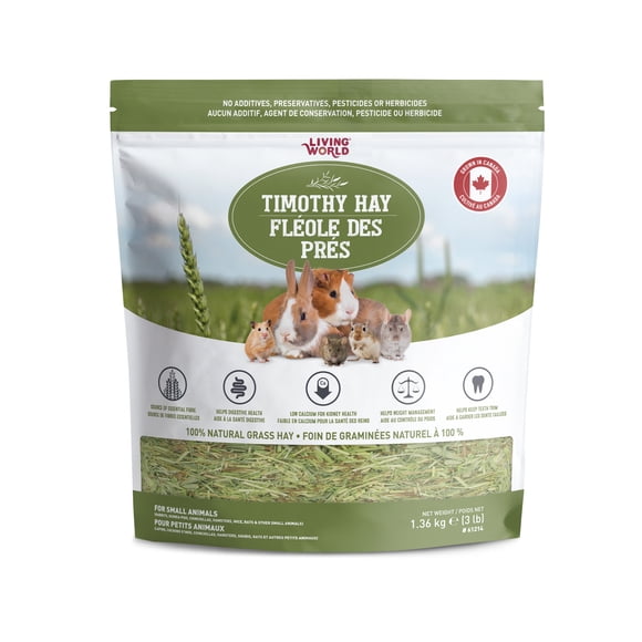 Living World Timothy Hay for Small Animals 1.36 kg