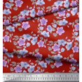 thumbnail image 3 of Soimoi Poly Georgette Fabric Leaves & Buttercup Floral Print Fabric by the Yard 42 Inch Wide, 3 of 3