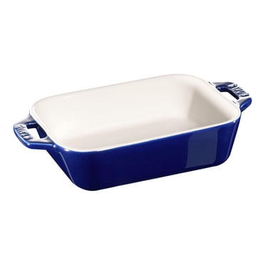 STAUB Ceramique 400 ml Ceramic Rectangular Oven Dish, Dark-Blue