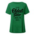 thumbnail image 4 of Pompotops Femmes Mode Casual Impression Chemises Manches Courtes Tee-Tops Tunique Blouse, 4 of 4