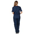 thumbnail image 2 of Tralilbee Ensemble d'Uniforme d'Infirmière pour Femmes – 2 Poches (Col en V avec Pantalon Cargo), 2 of 3