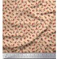 thumbnail image 1 of Soimoi Poly Georgette Fabric Artistic Leaves Decor Fabric Printed Yard 52 Inch Wide, 1 of 3