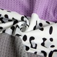 thumbnail image 3 of Girls Long Sleeve Leopard Print Colorblock Patchwork Kids Waffle Shirt Autumn Winter Children Knit Tunic Tops, 3 of 4