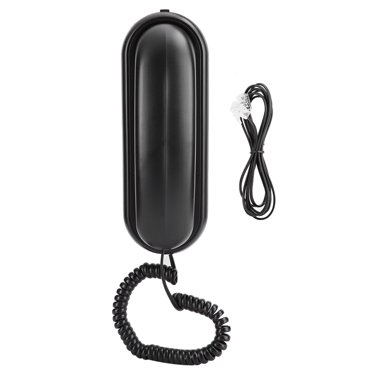 Telephone,TCF1000 ABS Black Table Wall Mountable Telephone Landline Telephone Smooth Operation