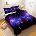 thumbnail image 3 of Move Over Purple Galaxy Bedding Sets Queen Galaxy Duvet Cover Set Galaxy Pattern Microfiber No Filling, 3 of 9