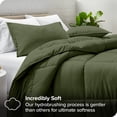 thumbnail image 2 of Bare Home Goose Down Alternative Comforter Set - 3 Piece Set - Oversized Queen, Cypress, 2 of 7