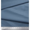 thumbnail image 3 of Soimoi Blue Modal Satin Fabric Flower Geometric Print Fabric by the Yard 42 Inch Wide, 3 of 3