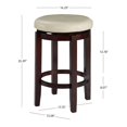 thumbnail image 3 of Linon Maya Rice Tabouret de Comptoir 24 Pouces, 24 Pouces, 3 of 11