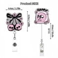 thumbnail image 2 of REK Funny And Cute Badge Reel With Clip Closure For Doctors Teachers Students WorREKs Etc Cartoon Pattern Badge Workplace Induction Graduation, 2 of 4