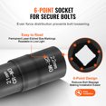 thumbnail image 4 of VEVOR Lug Nut Impact Socket Set 1/2 in Drive Metric and SAE 6-Point Flip Socket, 4 of 9
