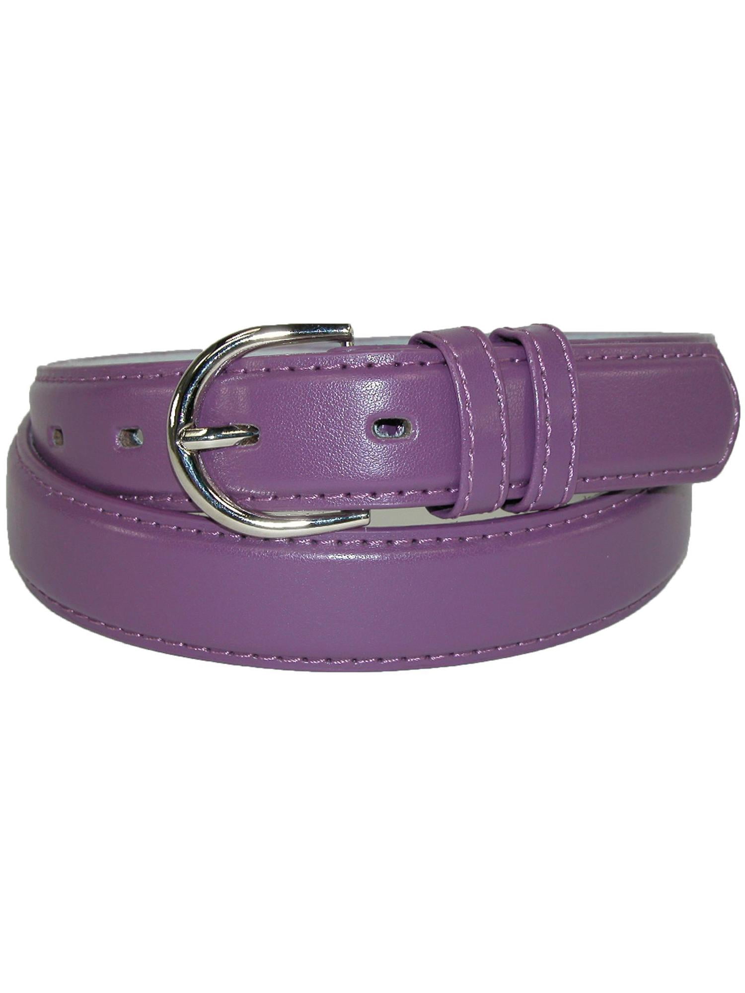 CTM®  Leather 1 1/8 Inch Dress Belt (Women's)