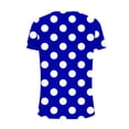thumbnail image 4 of JDQJBZ T-Shirt à Manches Courtes pour Femmes Haut d'Été, Blouse Décontractée Ample de Mode pour Femmes Impression T-Shirt à Col en V Blouse T-Shirt Imprimé, 4 of 5