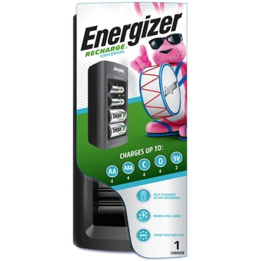 Battery Charger Energizer Rechargeable for C, D, AA, AAA, 9V