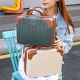 thumbnail image 2 of 14 inch Mini Travel Suitcase Cosmetic Box Hand Luggage Organizer Makeup Case Small Password Box Boarding Case 10, 2 of 6