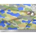thumbnail image 2 of Soimoi Modal Satin Fabric Two Tone With Grey Camouflage Print Sewing Fabric Yard 42 Inch Wide, 2 of 3
