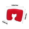 thumbnail image 3 of XZNGL Inflatable U Shaped Neck Pillow PVC Flocked Travel Cervical Support Cushion for Aviation Camping Outdoor Home Office Use, 3 of 6