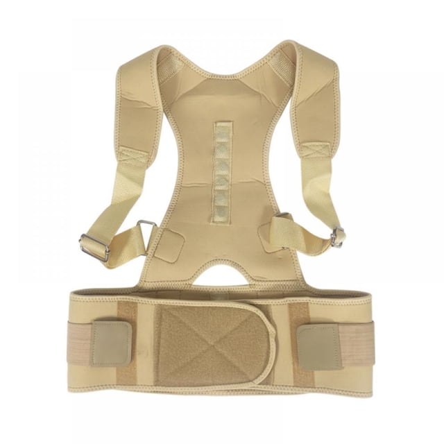 Adjustable Magnetic Posture Back Support Corrector Band Belt Brace Shoulder Lumbar Strap Pain Relief