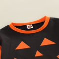 thumbnail image 4 of Bébé bébé Garçons Filles Halloween Sweat-Shirt Citrouille Visage Imprimé Col Rond Manches Longues Pull-Overs, 4 of 6
