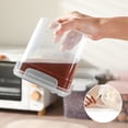 thumbnail image 4 of Chmadoxn Kitchen Gadgets, Kitchen Accessories, Kitchen Snacks Sealed Jar Large Capacity Plastic Humidity Proof Transparent Storage Jar Dry Goods Organizer Storage Kitchen Sealing Jars, 4 of 7