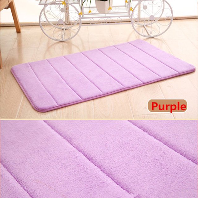 MesaSe Bath Mat Ultra Soft Water Absorbent Floor Mat Anti Slip Bathroom Rug Washable Memory Sponge Floor Mat(Pink)