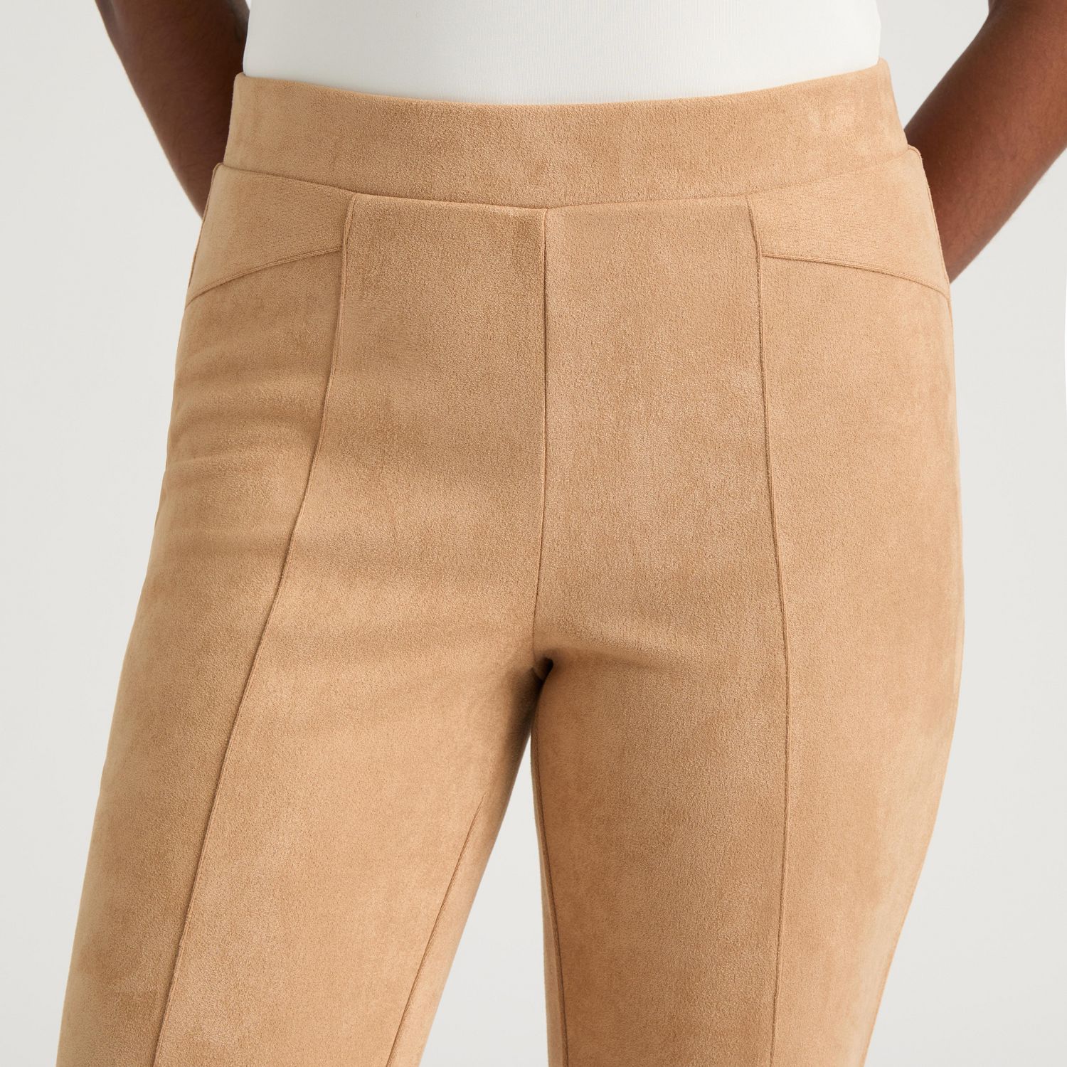 Pantalon Ajusté en Faux Suède de Mexx pour Femmes