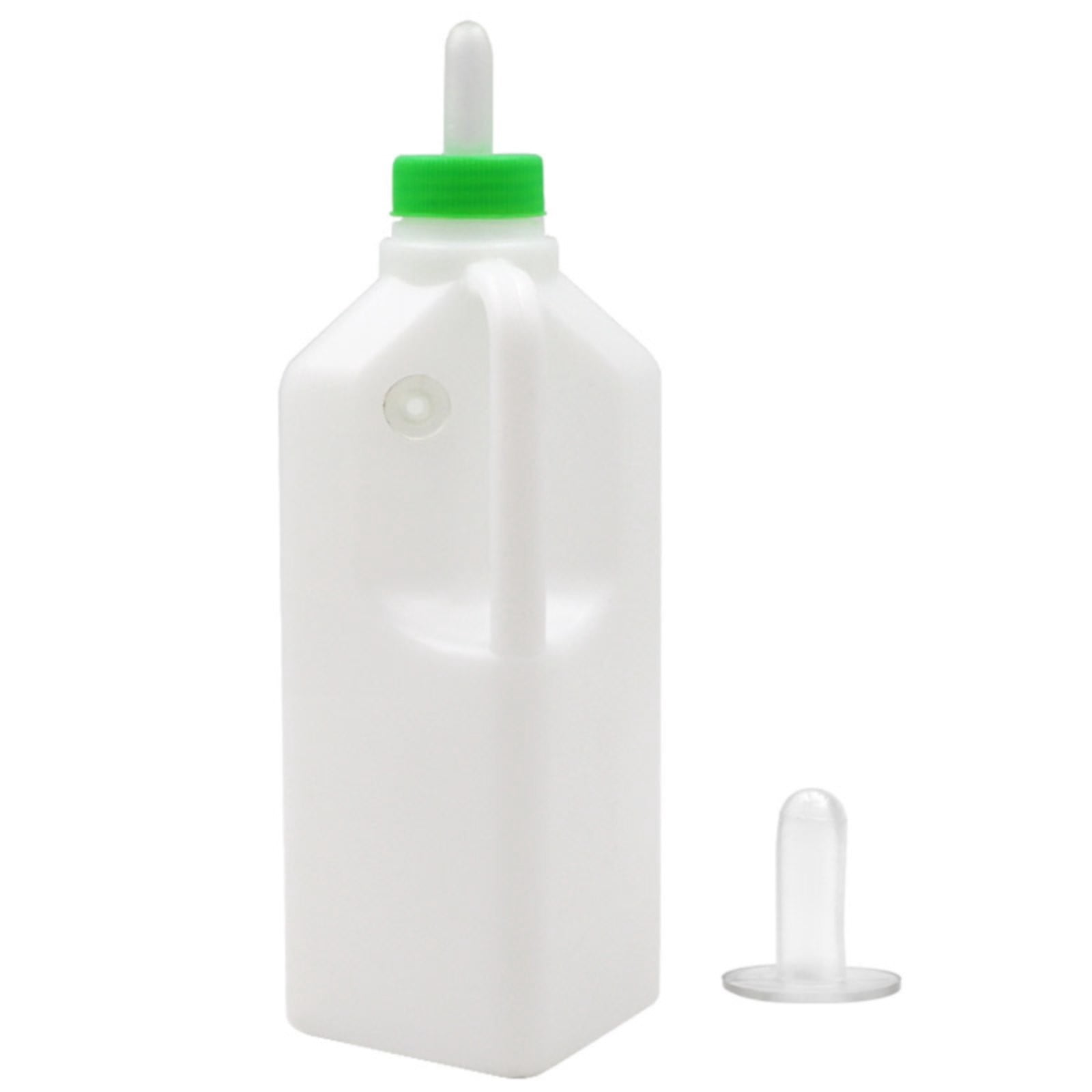 Drinking Glass 850Ml Milk Bottle Calf Goat Milk Feeder Bottle Baby Milk Feeding Screw On Teat Feeder Detachable Nipple Sheep Replacement Bottle With Hand, Kitchen Glass&Bottle