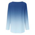 thumbnail image 5 of Wiyuqeen T-Shirts à Manches Raglan Longues pour Femmes Chic Décontracté Col Rond Chandail Doux Tendance Couleur Dégradée Chandails à Manches Longues Automne Amples Fluides Longues Tuniques, 5 of 5