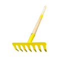 thumbnail image 3 of jinwen Hand Tool Comfort Handle Steel Beach Sand Toy for Household Farming Planting Nail rake, 3 of 9