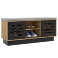 thumbnail image 1 of Costway Banc de Rangement pour Chaussures avec Coussin Organisateur de Rangement pour Chaussures Étagère à Chaussures Entrée Naturel, 1 of 10