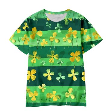 B91xZ Chemise pour Garçons Tout-Petits 2024 Manches Courtes T-Shirt à Blocs de Couleur, AG 3-4 Ans