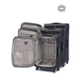 thumbnail image 3 of iFLY Soft Sided Luggage Accent 3 piece set, Black/Green, 3 of 9