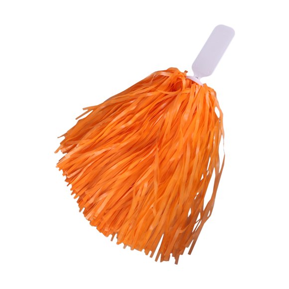 2PCS Cheerleading Handheld Color Flower Sports Activities Performance Cheering Supplies Fan Shaped High Density Color Strips Handle Design Off