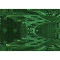 thumbnail image 1 of Ahgly Tapis Rectangulaire Lavable en Machine Intérieur Transitionnel Vert Forêt Foncé, 2 Pieds x 5 Pieds, 1 of 7