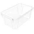 thumbnail image 2 of Storex petit bac à rangement, transparent, lot de 5, 2 of 3