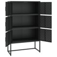thumbnail image 2 of vidaXL Haut Buffet Noir 80x35x135 cm Acier, 2 of 5