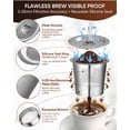 thumbnail image 4 of 2 Pack Reusable K Cups Fit for Keurig 1.0 - Stainless Steel Coffee Pod Filter, Refillable K cup Compatible with Keurig 1.0 Coffee Maker with 15mL Spoon, Cleaning Brush & 4 Rubber Ring, 4 of 7