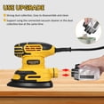 thumbnail image 4 of Machine Detail Sander 13,000 OPM Compact Electric Sander with Dust Collector 220W 1.6Amp Power Sander with 20PCS Sanderpapers and Transparent Dust Box for Tight Spaces Woodworking, 4 of 7