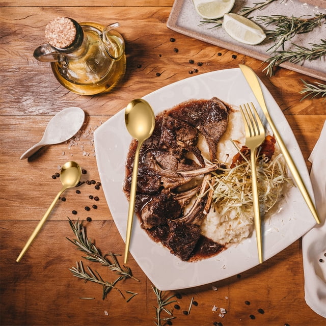 Steak Kit Set, Cutlery Set, Western Dining Utensils, Four-Piece Kitchenware, Ergonomic Handle Design, Durable Easy-Clean Tableware for Home Restaurant Use