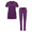 Eggplant, variant on Adar Addition Go-Basic Scrub Set For Women - Slim V-Neck Scrub Top & Skinny Cargo Scrub Pants