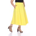 thumbnail image 3 of White Mark Jupe Midi Évasée Tasmin pour Femmes, 3 of 5