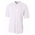 thumbnail image 1 of A4 Tek 2-Button Henley White M, 1 of 1