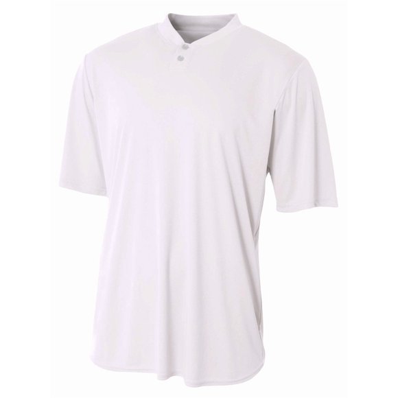 A4 Tek 2-Button Henley White M