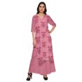 thumbnail image 1 of Moomaya Plus Size Printed Loose Palazzo And Kurta Set Ethnic Dress For Women, 1 of 1