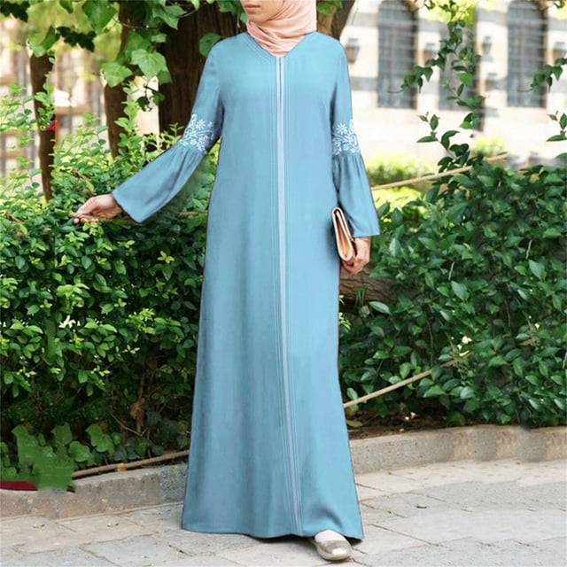 Catégorie de Produit Robe / Titre du Produit Abaya Robes à Imprimé Floral Long Caftan pour Femmes Tenue Élégante